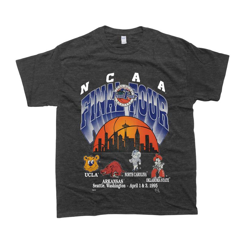 Vintage 1995 NCAA Final Four T-Shirt Large Casual Cotton Top Graphic Menswear Soft