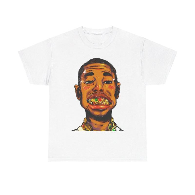 Pharrell Inspired Retro Vintage Grill Rap Y2k 90s Hip-Hop Vibes Heavy Cotton Graphic T-Shirt Tshirt Shirt HipHop RNB Tee Casual Menswear Top Streetwea