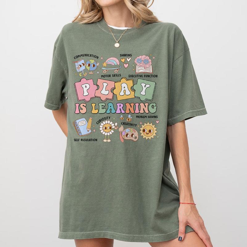 Teacher Shirt, Play Is Learning Teacher Tshirt, Back To School, Teacher Team Shirt, Gift for Teacher, Kindergarten Teacher, Teacher Appreciation Gifts