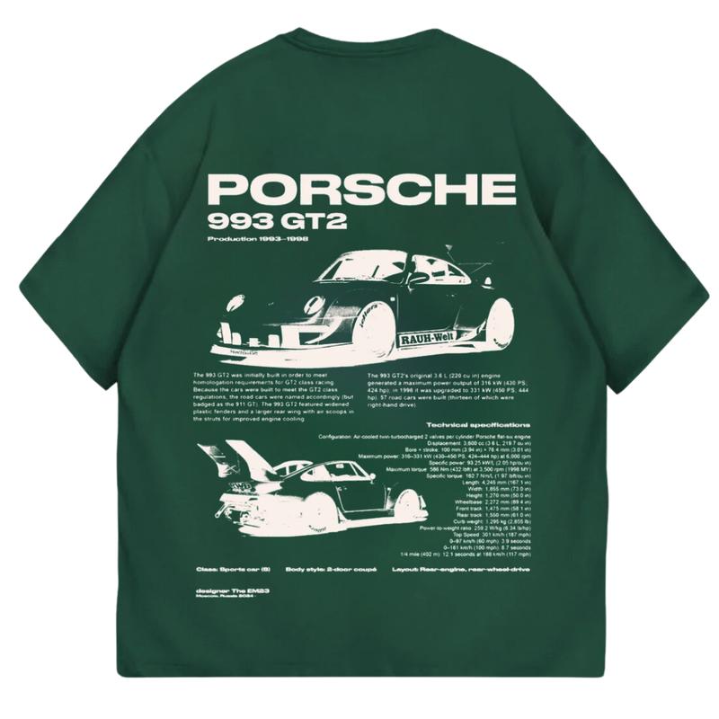 Porsche 993 GT2 T-shirt, Car Enthusiast Shirt, Car Clothing