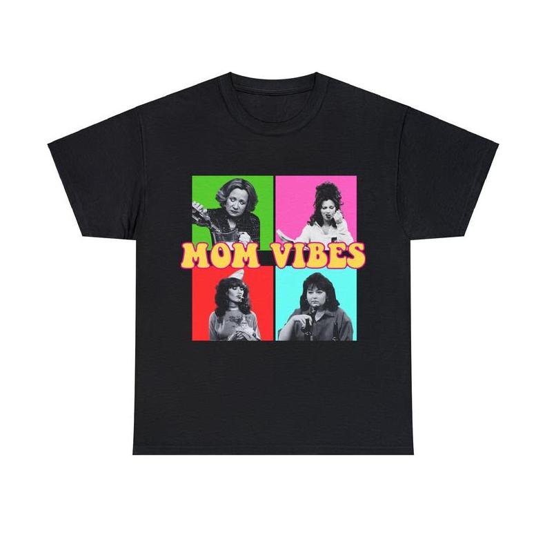 90Ã¢â‚¬â„¢s Mom Vibes Vintage Funny Mom T-Shirt, Retro Funny Mom T-Shirt, Mom Life Unisex Gildan Shirt Top Womenswear