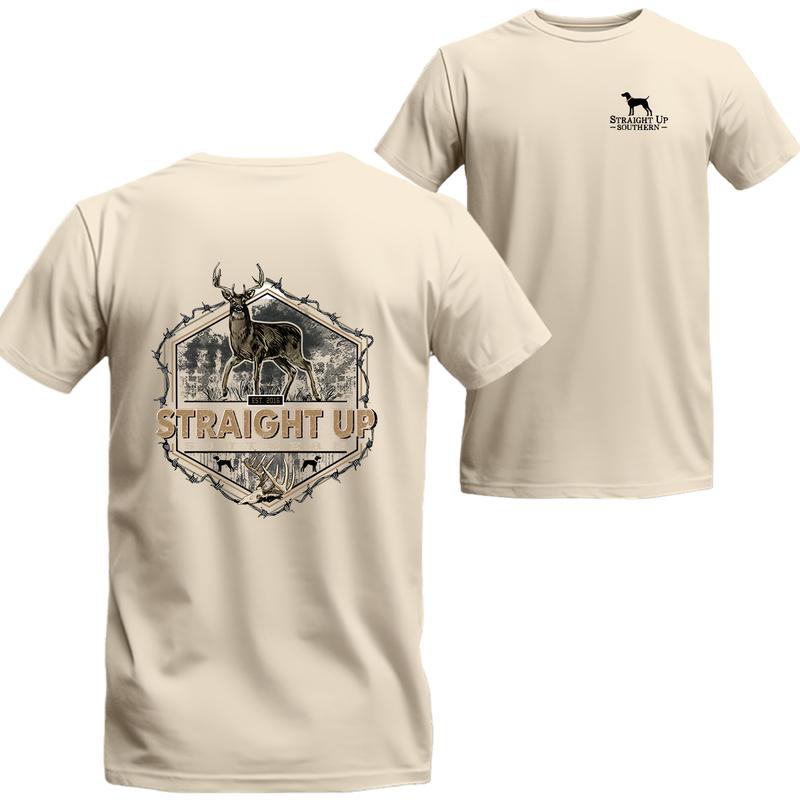 Straight Up Southern Deer Hunting T-Shirt, Unisex T-shirt For Men, For Women, Best choice, Menswear Top, Beer Shirt Underwear Tshirt