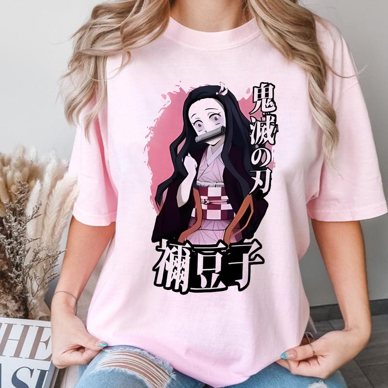 Nezuko Kamado Shirt, Nezuko Tshirt Swearshirt Hoodie, Main Characters Shirt, anime sweatshirt hoodie, Y2k Shirt, Gift for Anime lover