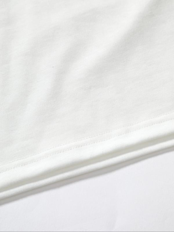 Women's Letter Print Round Neck Graphic Tee, Trendy Casual Short Sleeve Crew Neck T-shirt For Daily Wear, Vintage Ladies Summer Outfit