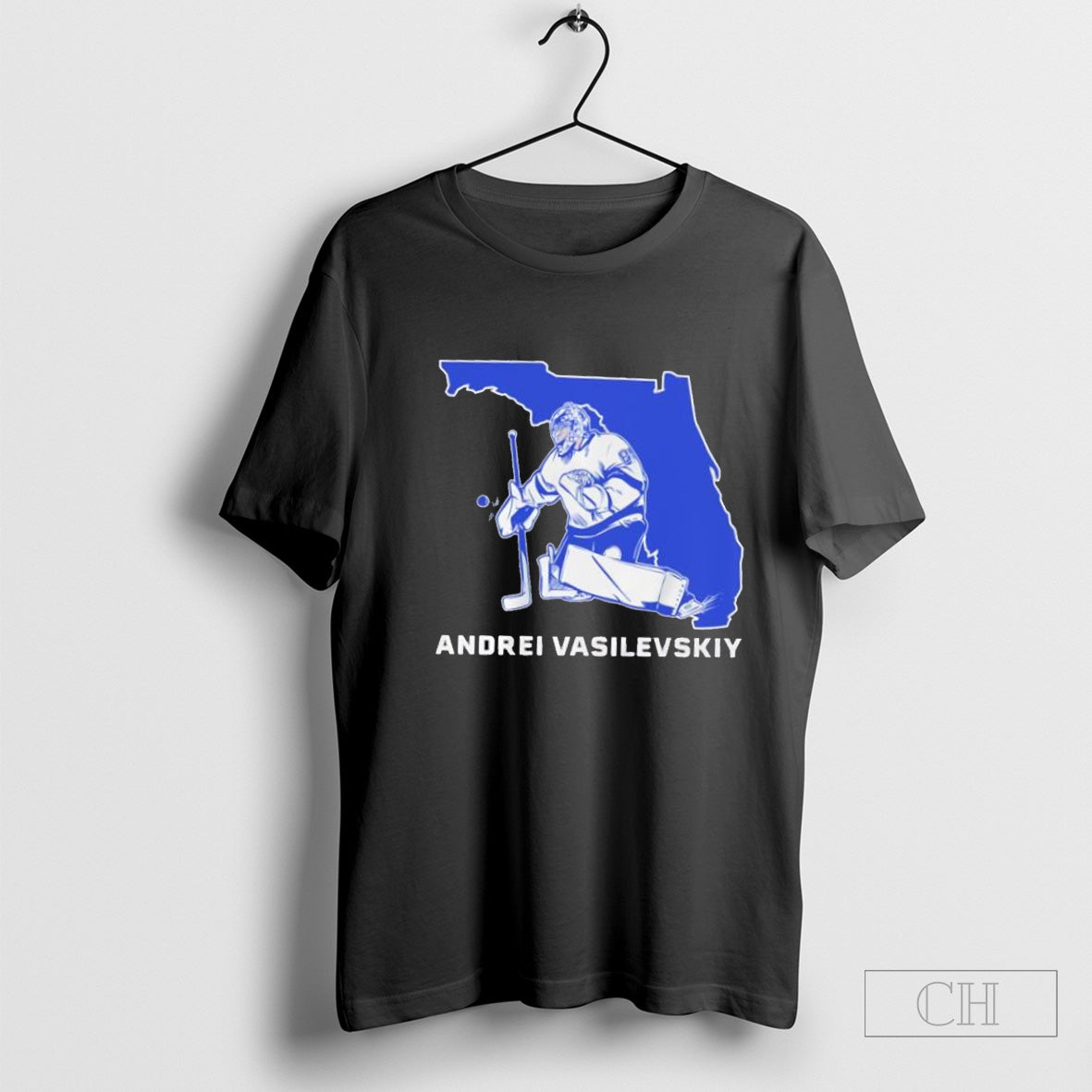 Tampa Bay Lightning Andrei Vasilevskiy Florida State Star map T-shirt