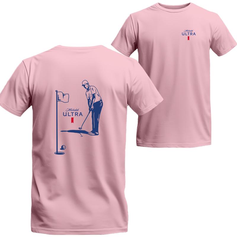 Michelob Ultra Golfing T-Shirt 2 Side, Michelob Short Sleeve Tee, Unisex Shirt