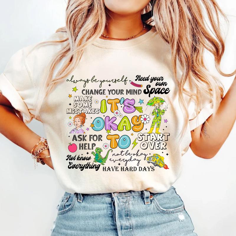 It's Okay To Mental Health Shirt, Take Chances Make Mistakes Get Messy Shirt, Miss Frizzle Shirt, Magic School Bus Shirt, Teacher shirt, Back to Schoo