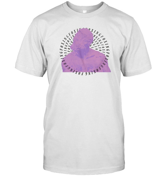 Limited Foxing Circle Text Shirt