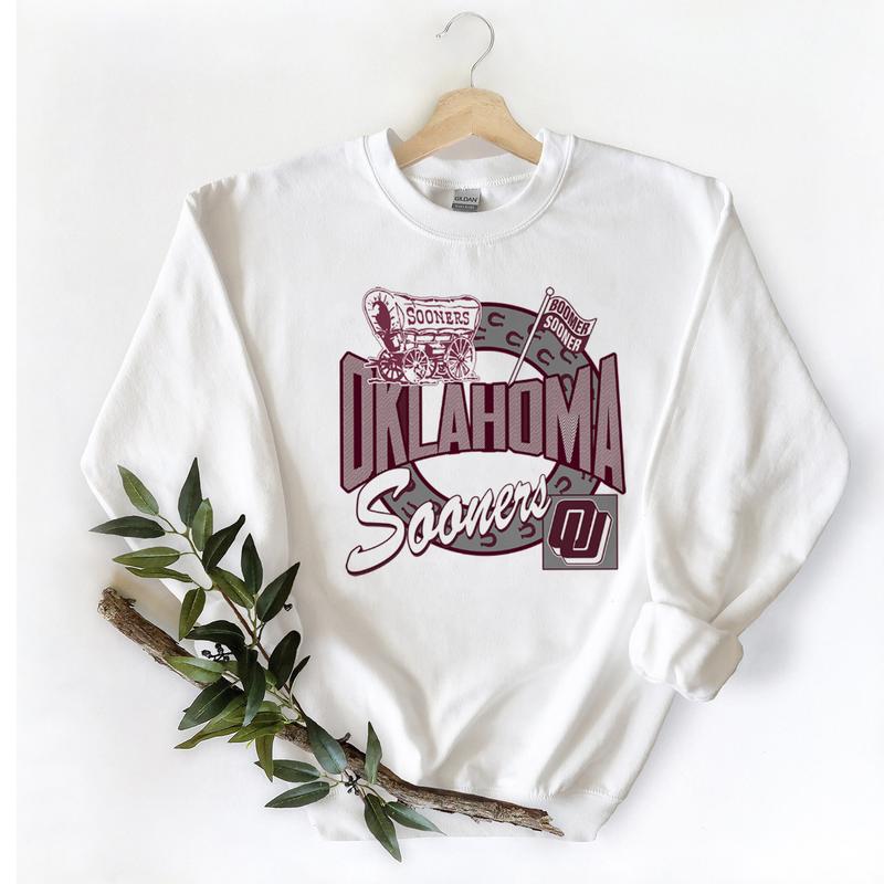 Vintage Oklahoma Sooners NCAA Unisex t-shirt, sweatshirt, hoodie Cotton Classic Sweaters Oklahoma Sooners Retro Fabric Menswear