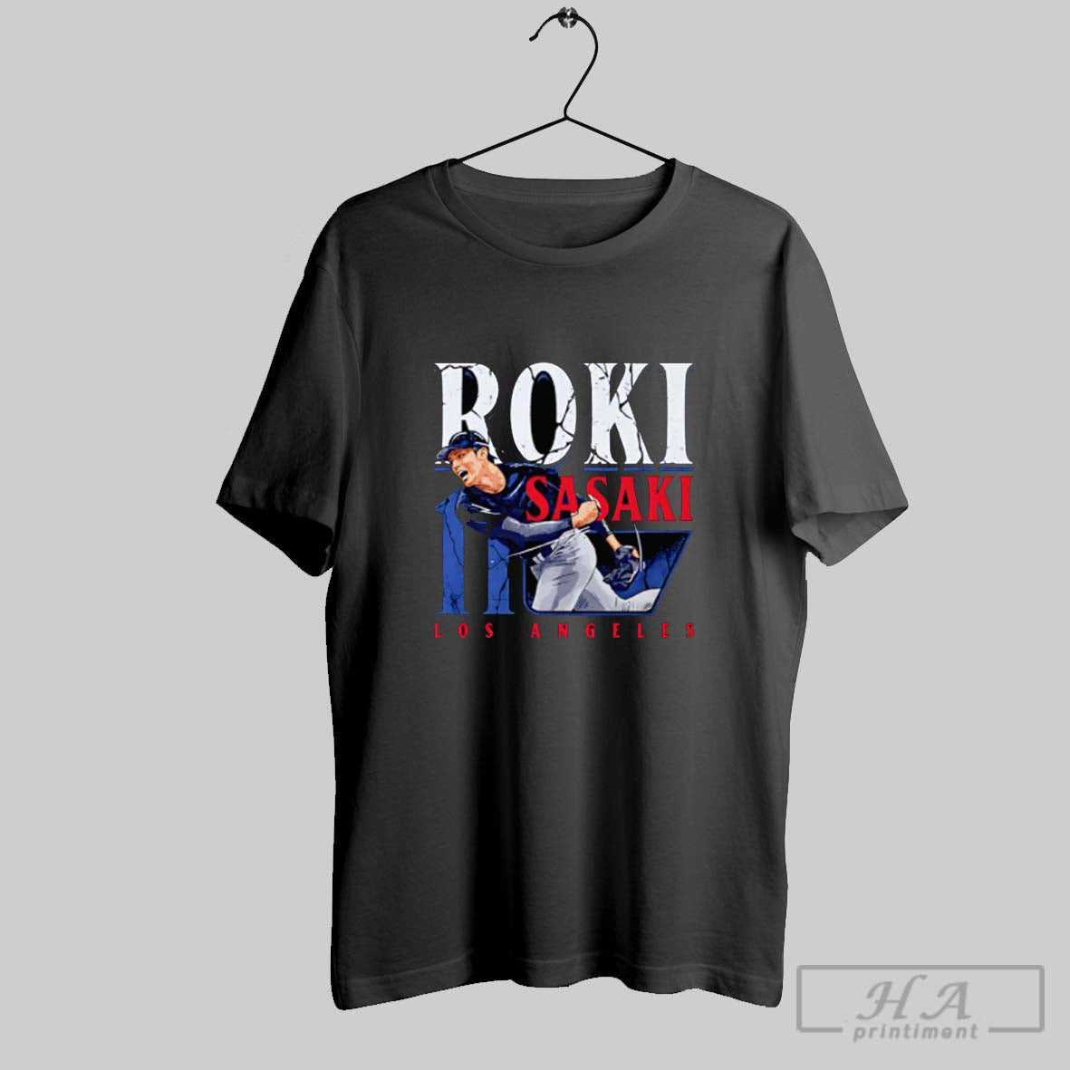 Roki Sasaki Los Angeles Dodgers Player Name Shirt
