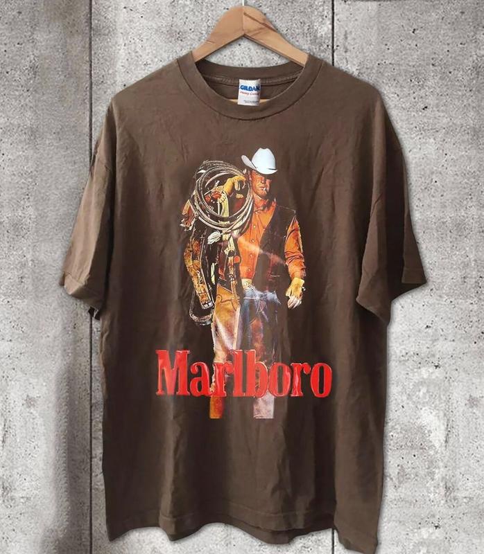 VTG 1990s Marlboro Cowboy Pocket T Shirt Horse, vintage Marlboro Cowboy  T-shirt, sweater and Hoodie