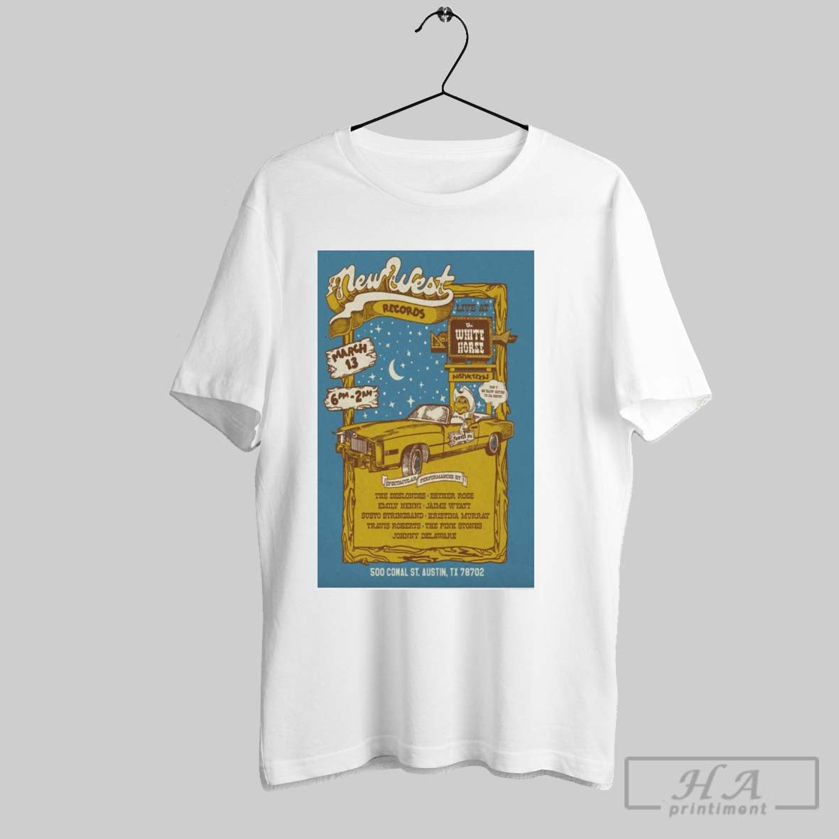 Poster New West Records Mar 13 2025 Live At The White Horse In Austin Tx T Shirt
