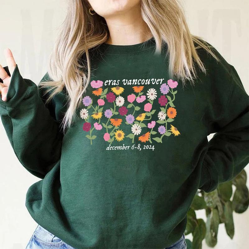 Eras Piano Flowers Vancouver Shirts, The Last Show Unisex TShirtSweatshirt, Surprise Songs Flowers Hoodie Christmas Gifts