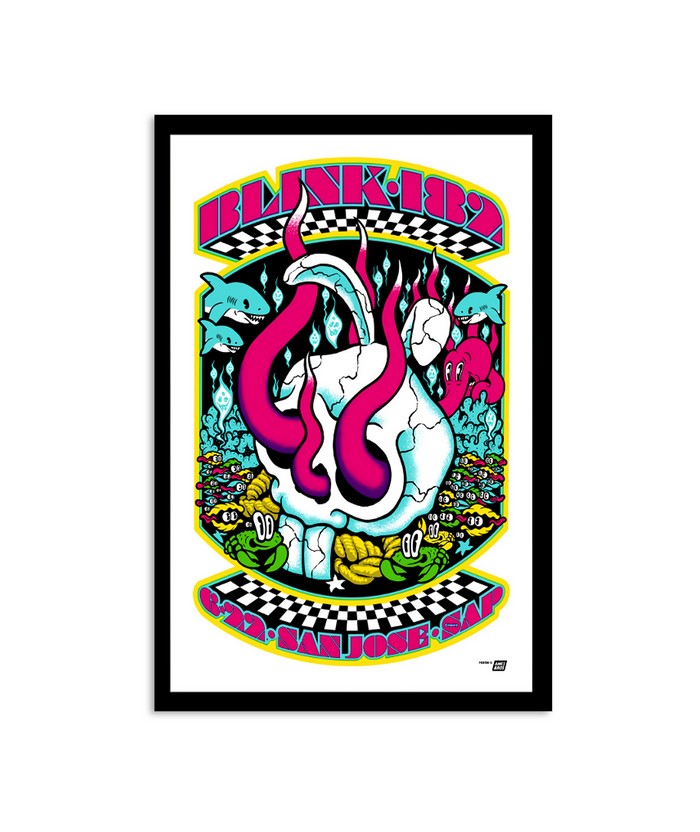 Limited Blink 182 SAP Center San Jose June 22 2023 Poster