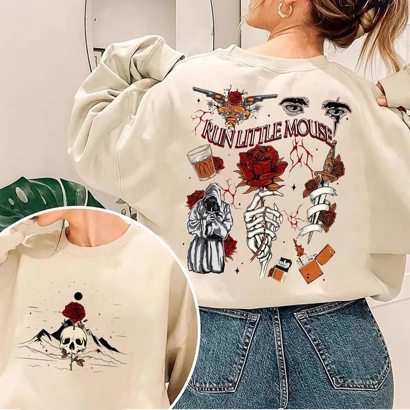 Run Little Mouse Haunting Adeline 2 Sides Sweatshirt, Zade Meadows Shirt, Dark Romance Merch, Booktok Merch, Smut Reader, Bookish Gifts for Her, T-Shi