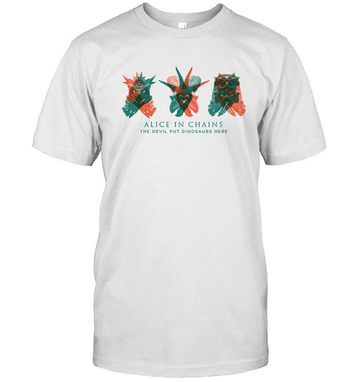 Alice In Chains The Devil Put Dinosaurs Here Album Collage T-Shirt