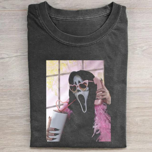 VINTAGE HALLOWEEN GRAPHIC TEE, Ghost Face T-Shirt, Horror Movie Shirt, Horror Character, Funny Halloween Shirt, Unisex T-Shirt, Gift For Men Women
