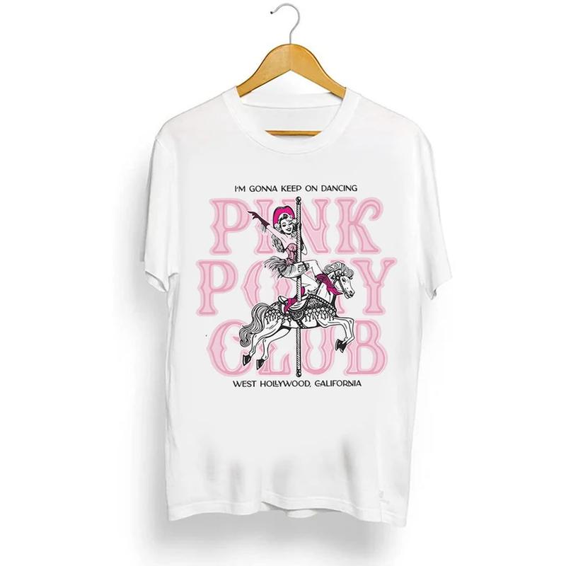 Chappell Roan Pink Pony Club T-Shirt, Midwest Princess Tour, WLW Pride Lesbian Music Tee, Fan Gift Unisex Cotton Top for Sapphic Pride