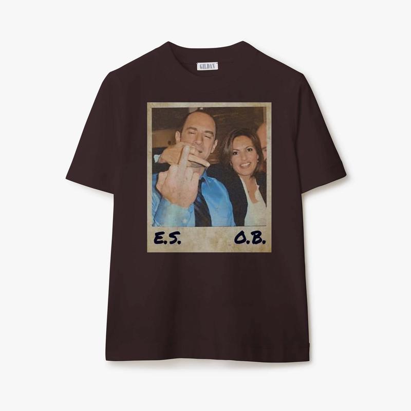 Elliot Stabler And Olivia Benson Shirt Law And Order Shirt Elliot And Olivia Svu Vintage Shirt Cotton Crewneck