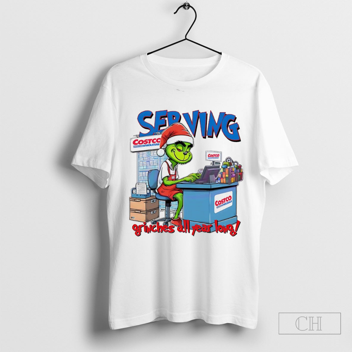 Serving grinches all year long Christmas Grinch shirt