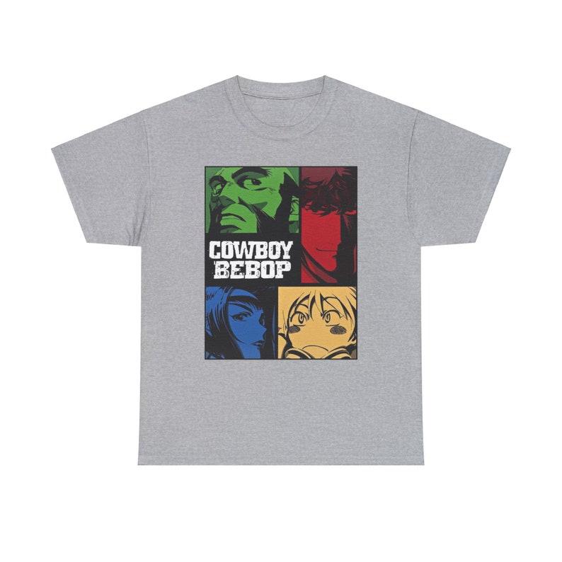 Retro Cowboy Bebob Manga T-shirt, Whatever Happens Tshirt, Graphic Airplane Anime Unisex Shirt Cotton Menswear