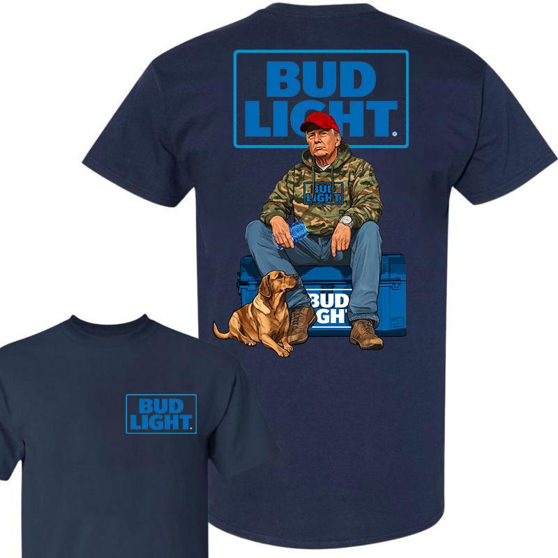 Bud Light Trump Hunting Camo Unisex shirt, Trump won 47th president Election 2024 shirt, Bud Light  Light Fuel Hand Drill Dog Hunt Tee, Trump With Loc
