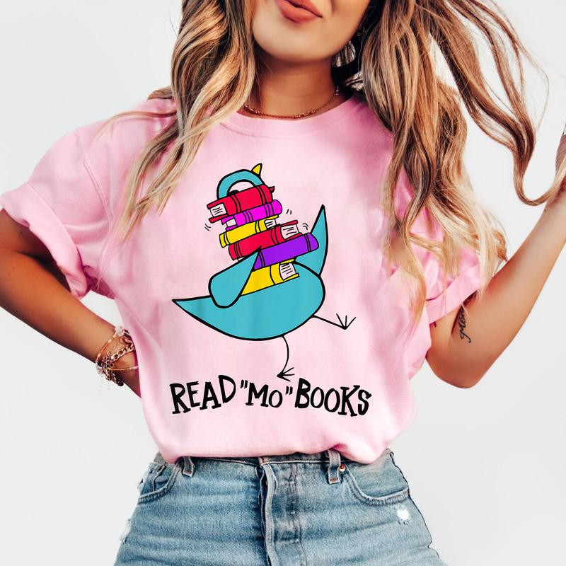 Read More Books Shirt, Piggie Elephant Pigeons T-Shirt, Gifts For Book Lovers Bookworm Book Nerd Teacher, It's A Good Day To Read Tee, Children.s Book