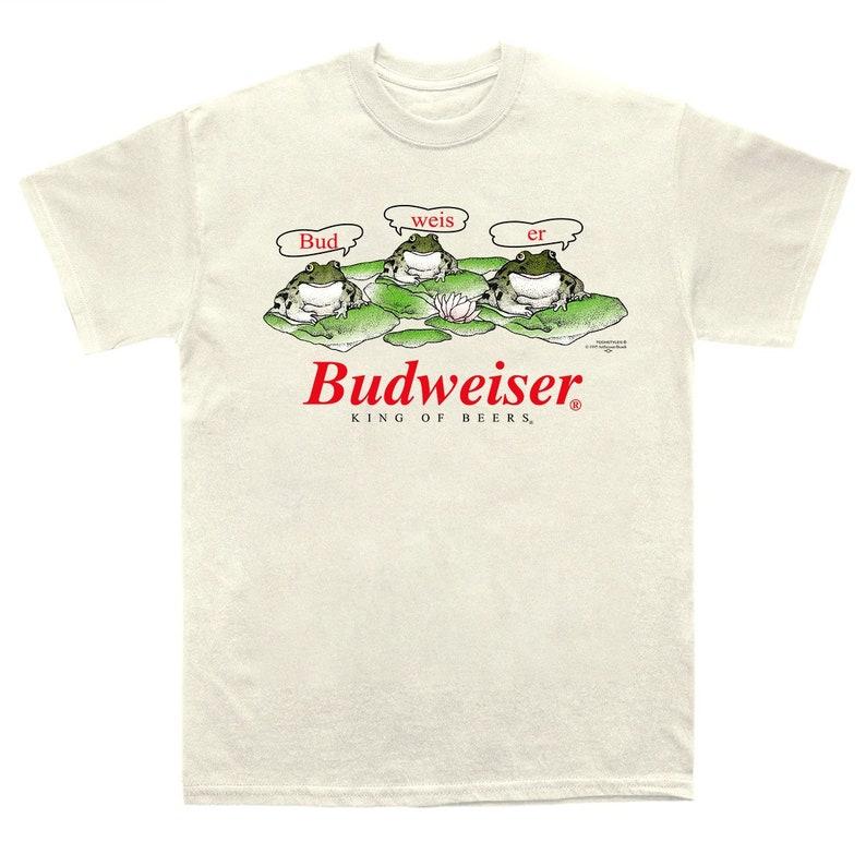95' Beer Frogs T-Shirt, Bud Weis Er Frog T-Shirt, King Of Beer Shirt, Beer Lover Shirt, 90s Shirt