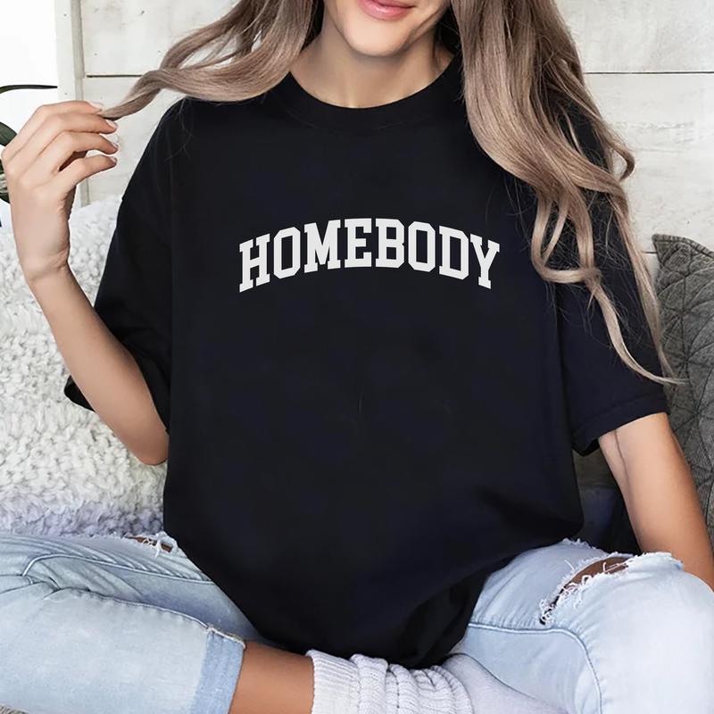 Homebody Vintage Tee, The Homebody Club Graphic Tee Women, Work From Home Lover Shirts, Stay At Home Lover Shirts For Women, Funny Women Outfits, Unis