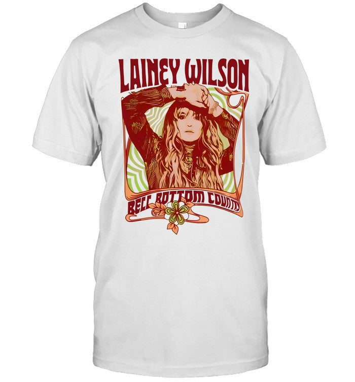 Lainey Wilson Peach Bell Bottom Country T Shirt