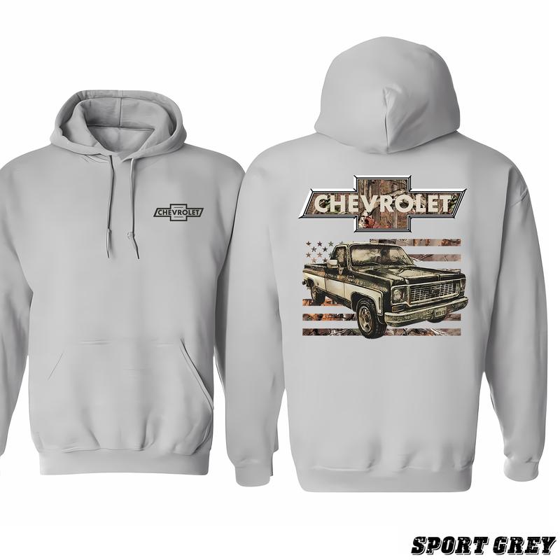 Chevrolet - 73 Camo Flag T-shirt Hoodie, High Performance Apparel, Gender Fluid Fashion, Classic Cotton, Menswear Unisex, Unisex