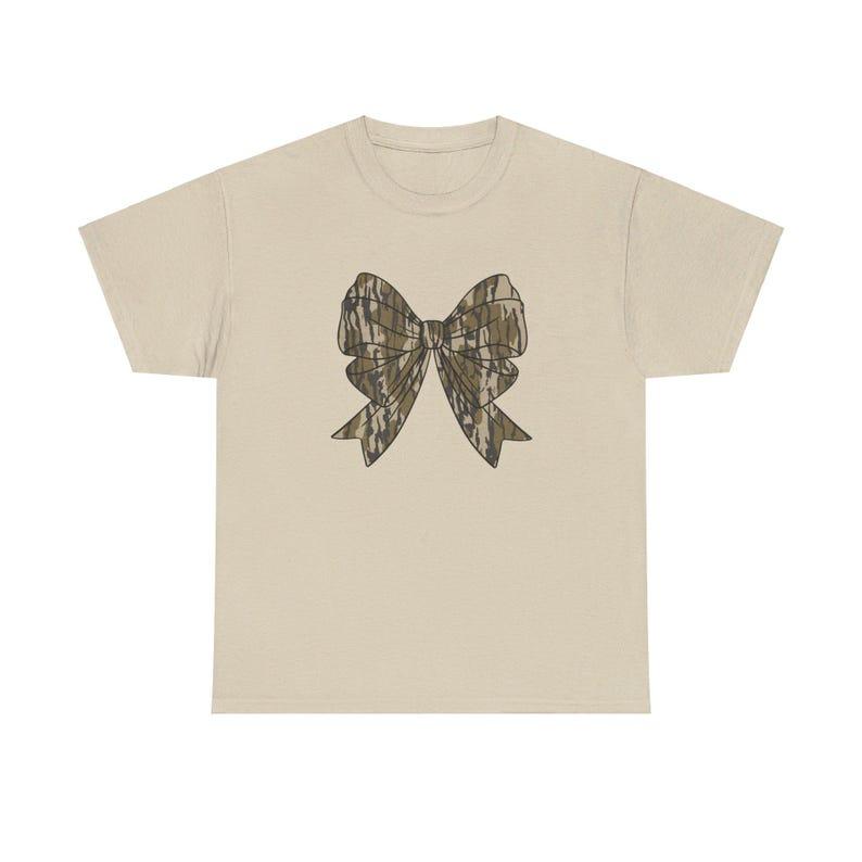 Camo Bow Shirt, Camo Coquete Bow Shirt, Old School Camo Shirt football bow Casual Collar Comfort Cotton Comfort Cotton