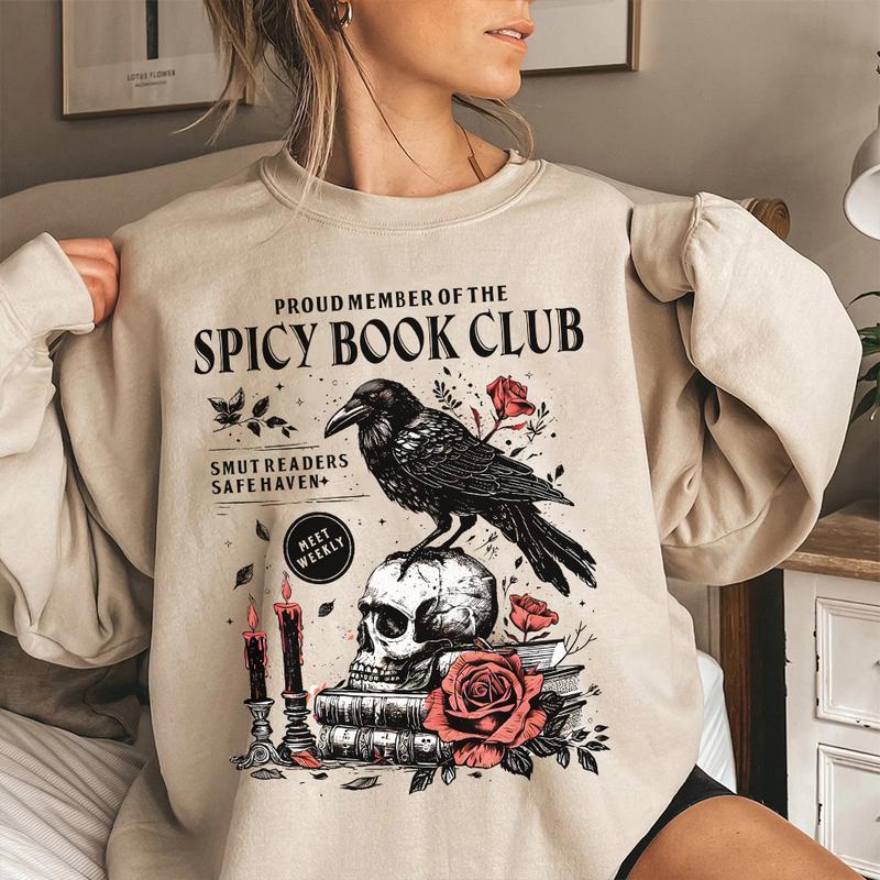 Vintage Spicy Book Club Hoodie, Morally Grey Book Club Sweatshirt, Book Lover Shirt, Bookish Merch, Booktok Shirt, Smut Book Shirt