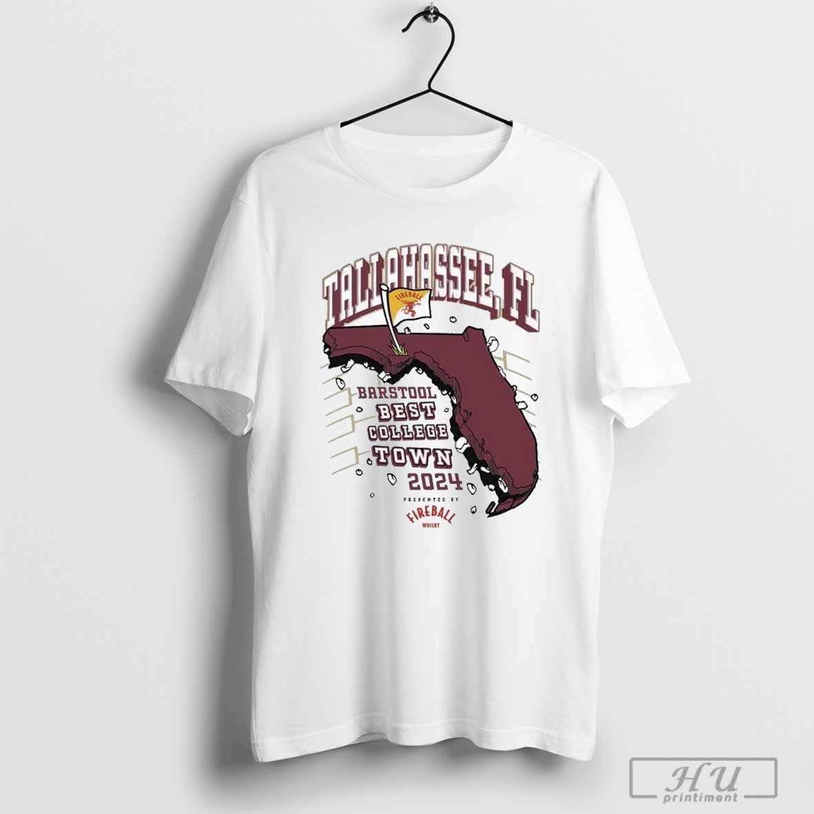 Tallahassee FL Best College Town Fireball Whisky 2024 T-shirt