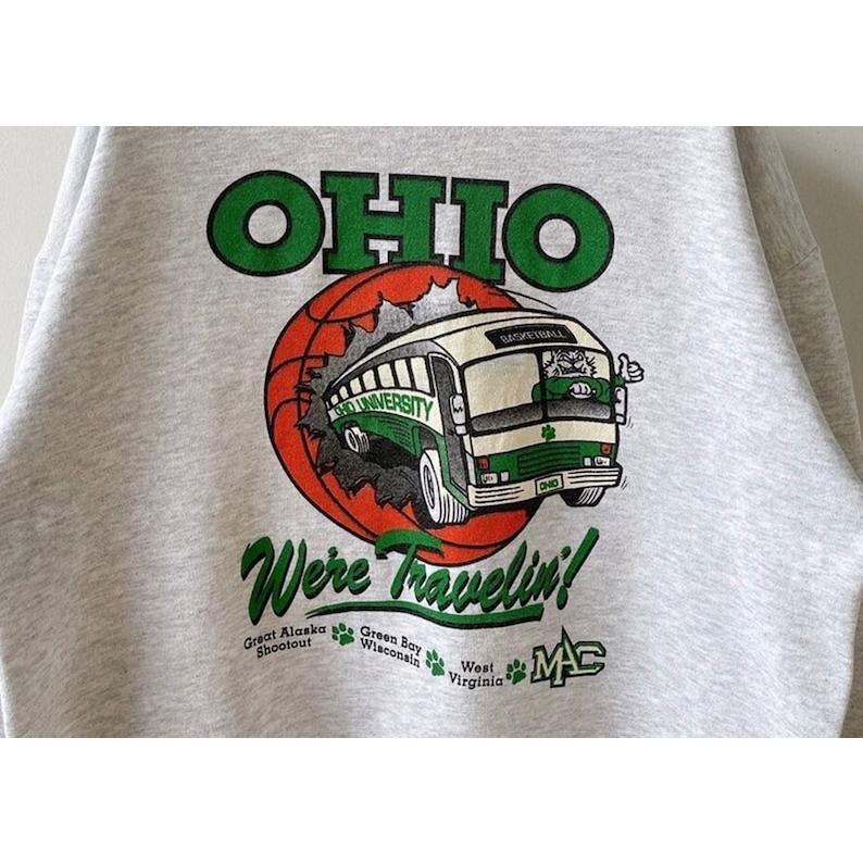 Vintage 90s Ohio University Bobcats sweatshirt, Shirt Hoodie, Christmast Gifts, Ohio Bobcats Fan Tees Cotton