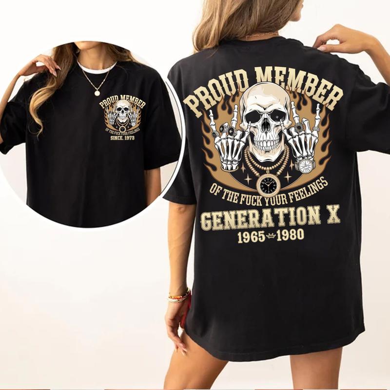 Customize Proud Gen X Shirt Raised On Hose Water And Neglect T-Shirt, Vintage Inspired Shirt, Funny Saying Shirt, Sarcasm Quotes Shirt, Humorous Shirt