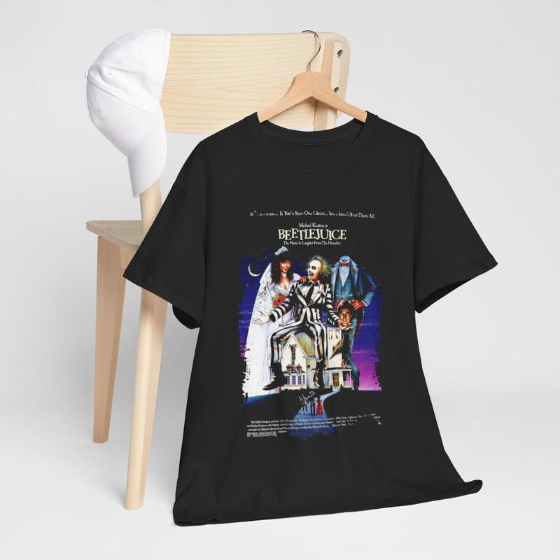 Beetlejuice - Movie Poster Inspired Unisex Streetwear T-Shirt Cotton Menswear