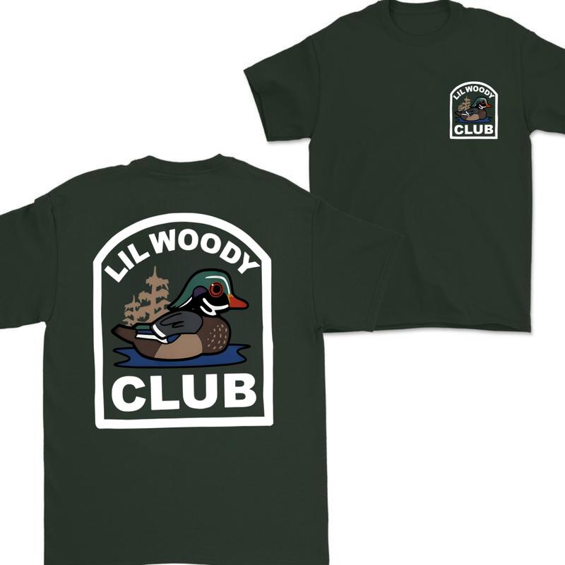 Lil Woody Club SHort  Sleeve Tee ,Vintage T-shirt - Unisex, T-shirt 2 side - T-shirt For Men , Unisex T-shirt, Classic Cotton