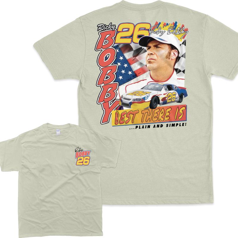 Vintage Shirt Talladega Nights T-shirt Plain Simple Ricky Bobby 26 Tees