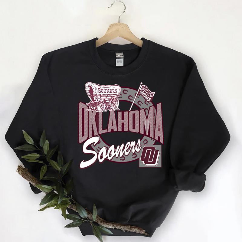 Vintage Oklahoma Sooners NCAA Unisex t-shirt, sweatshirt, hoodie Cotton Classic Sweaters Oklahoma Sooners Retro Fabric Menswear