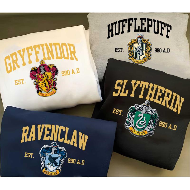 HP Wizard House 02 Sweatshirt Hoodie Shirt, Gift for Fan potterhead gift wizard house