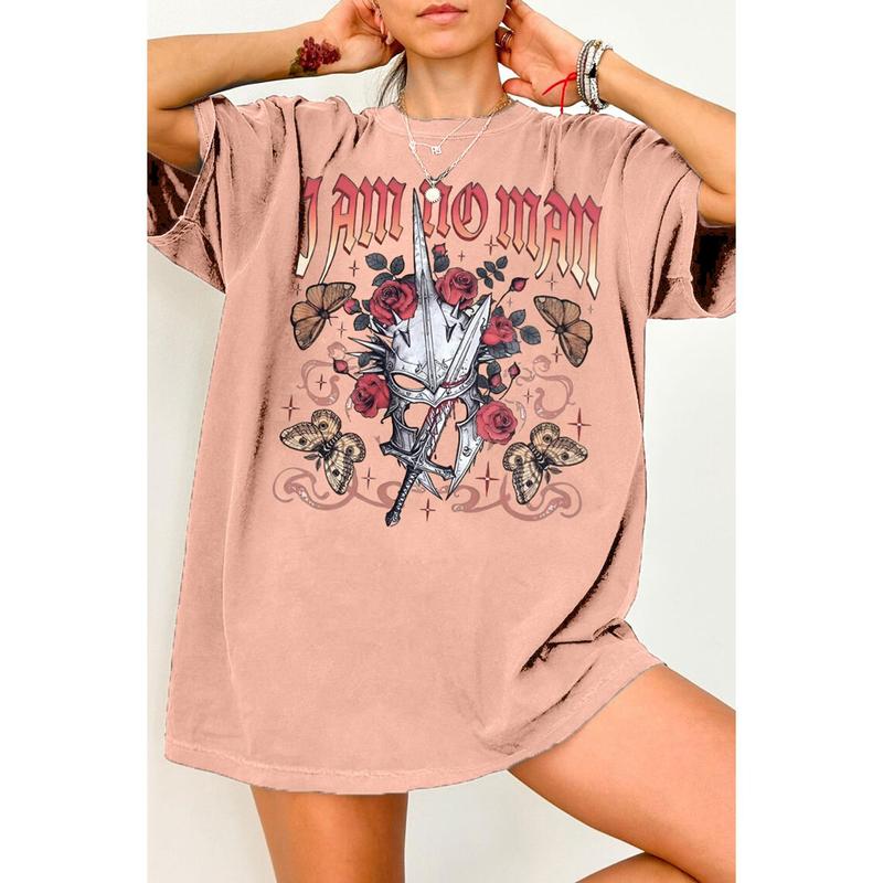 I Am No Man Fantasy Shirt, Cotton Unisex T-shirt, Crew Neck, Size S- 4xl, Menswear Top, Womenswear Top Underwear Streetwear