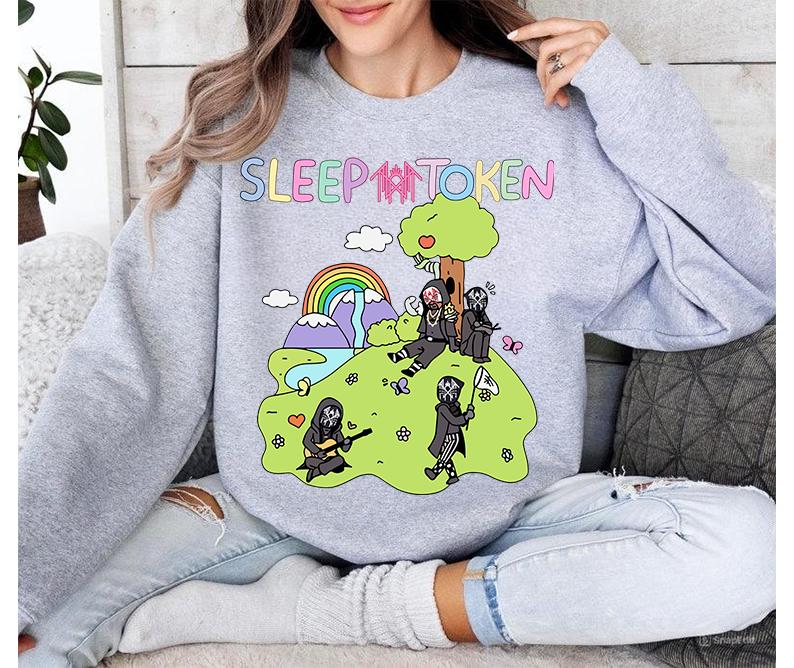 Sleep Token C0wboy Rider Sweatshirt Funny Vibes Cozy Crewneck Sweater