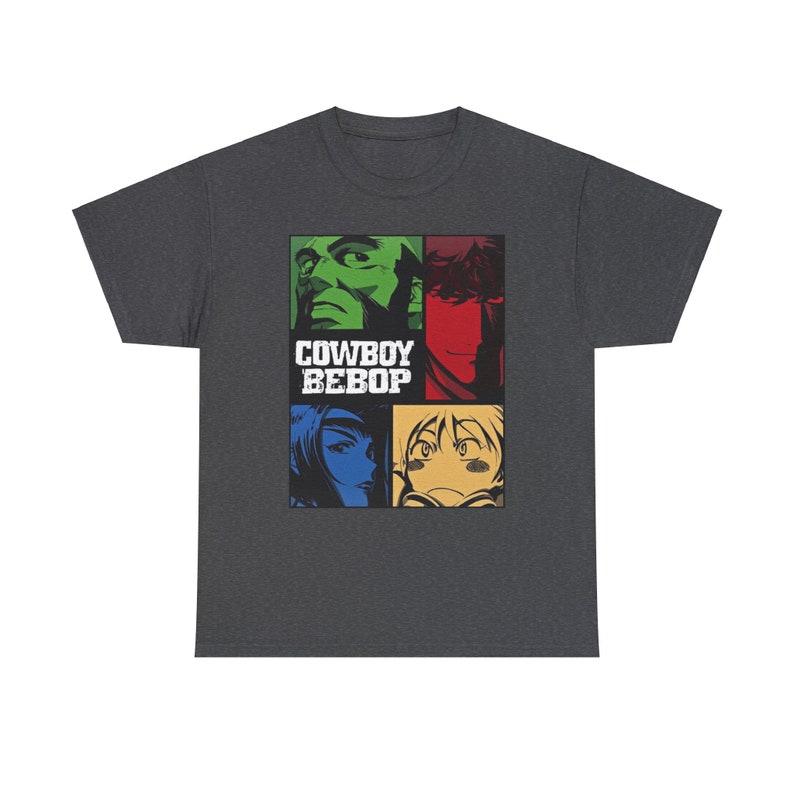 Retro Cowboy Bebob Manga T-shirt, Whatever Happens Tshirt, Graphic Airplane Anime Unisex Shirt Cotton Menswear