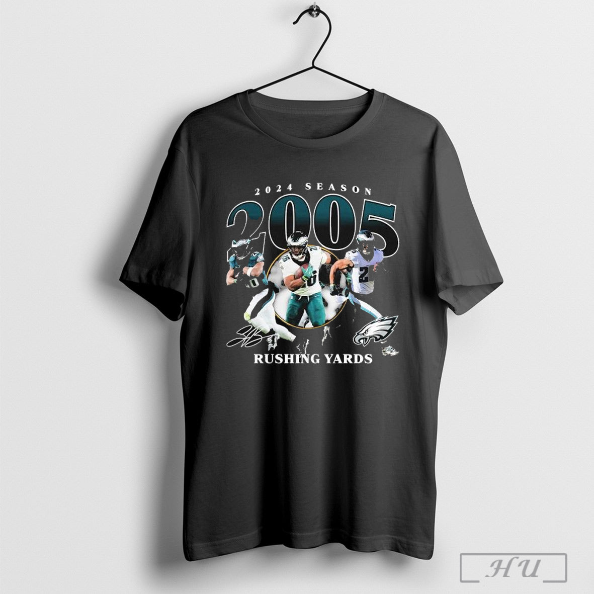 Saquon Barkley Philadelphia Eagles 2024 Season 2005 Rushing Yards Philly Signature T Shirt