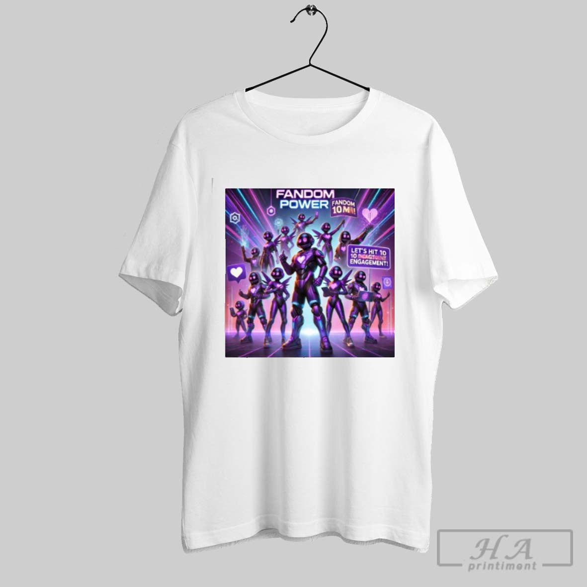 Robots Fandom Power Lets Hit To 10 Engagement Shirt