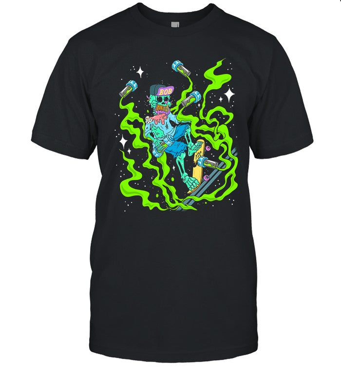 limited Toxic Skulls Club bobburnquist shirt