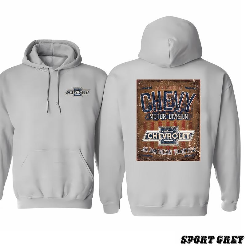 Chevrolet Wandbord 'American Tradition Hoodie, Colors For All, Shared Wardrobe Options, Styles For Every Taste, Classic Cotton, Menswear Unisex
