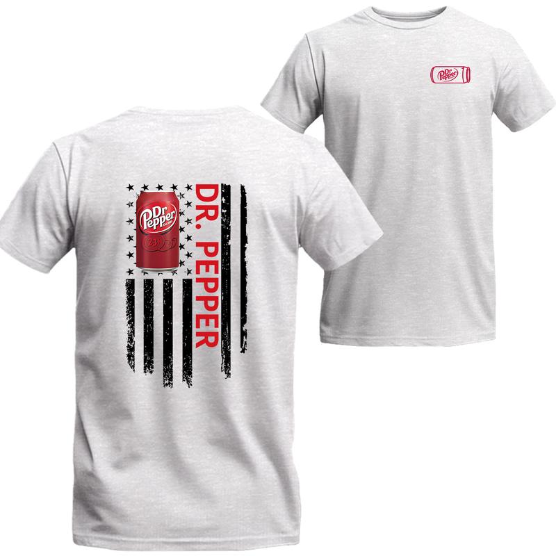 Dr.Pepper 2 Sided Unisex Shirt Logo Flag Shirt, Unisex T-shirt For Men, For Women, Best choice, Menswear Top, Beer Shirt Underwear Tshirt