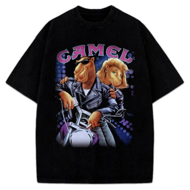 Joe Camel T-Shirt Joe Camel Motorcycle Vintage  T-shirt, sweater and Hoodie 2 sides